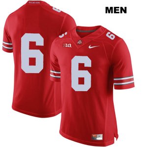 Men's NCAA Ohio State Buckeyes Brian Snead #6 College Stitched No Name Authentic Nike Red Football Jersey KW20C71SO